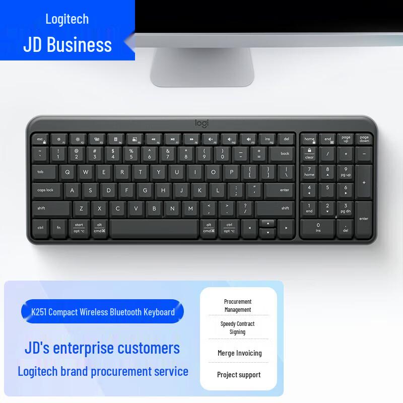 

Logitech K251 99-Key Bluetooth Wireless Office Keyboard