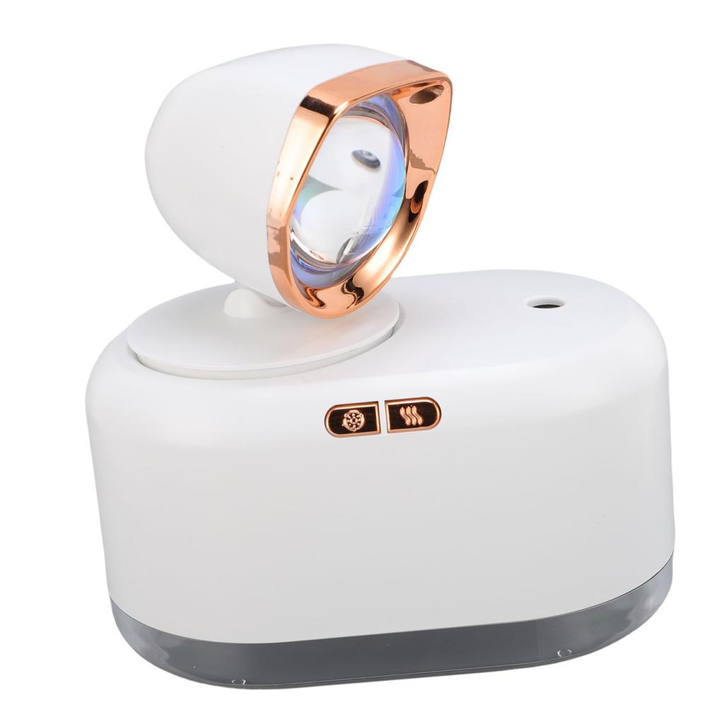 Sunset Light Humidifier 300ML Water Tank Low Noise USB Rechargeable Cold Mist Humidifier