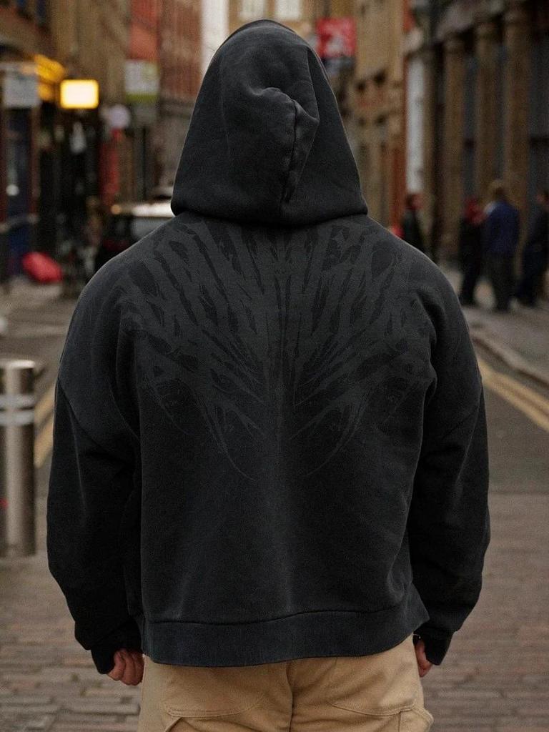 Sudadera Deportiva Retro Americana YoungLA: Chaqueta de Fitness y Running de Moda