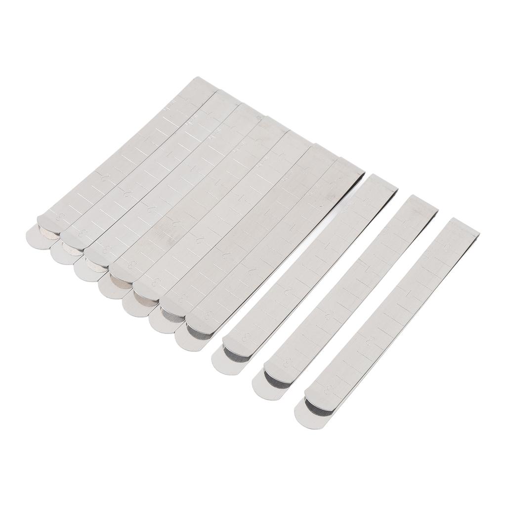 20 ks Šicí klipy 3 palce Nerezové klipy na lemování Pravítko pro značení lemů Látkové šicí potřeby s