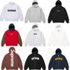 25SS Supreme Trendige Marke Kapuzenpullover mit Fleecefutter und großem Logo