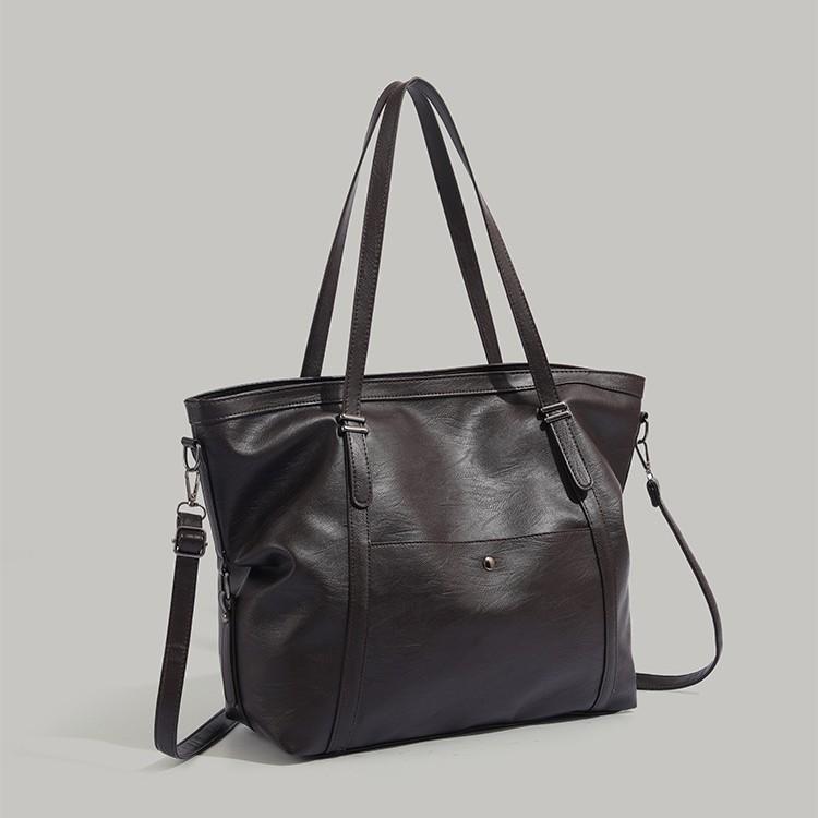 New Retro Tote Bag Large Capacity Handbag Fashion Versatile Shoulder Bag Business Commuter Crossbody Bag for Women Trendy