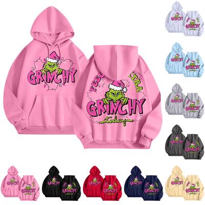 Women's Fashion Lightweight Long Sleeve Pullover With Pockets Rugby Print Hoodie