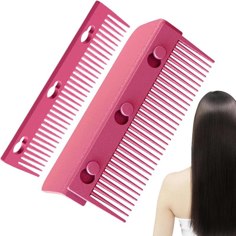 

Flat Iron Comb Attachment Clip On, Flat Iron Hair Straightener Comb Attachment, Comb Attachment for Flat Iron рожевий