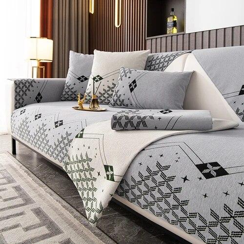 Chenille Sofa Mat Four Seasons Universal Anti Slip Leather Sofa Cover All Inclusive Universal Backrest Cover Cloth Towel