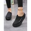 2025 New Lazy Net Shoes for Women's Casual Height-increasing Spring and Summer Breathable Single Fabric Shoes with Thick Soles and Half Slippers