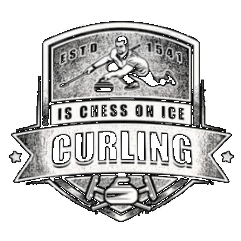 Oversized T Shirt Black Curling Is Chess On Ice Graphic Print Unisex Casual Wear for Everyday and Sport Fans