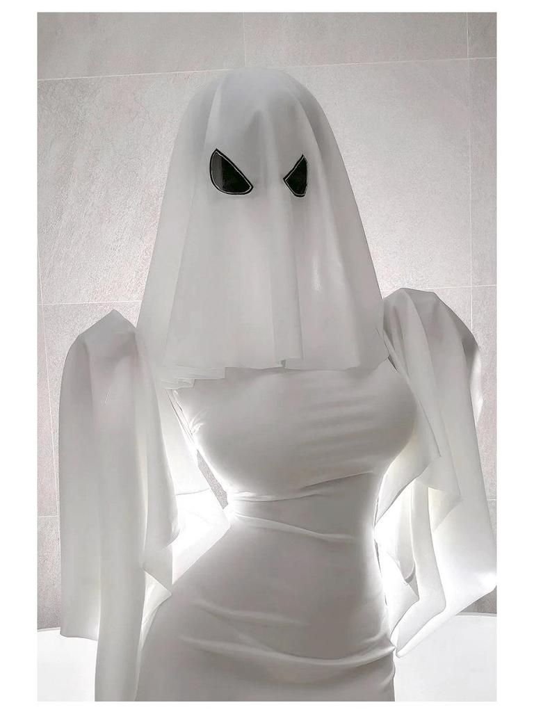 Kyoko Ghost Girl Cosplay Mask & Fishtail Dress Halloween Costume
