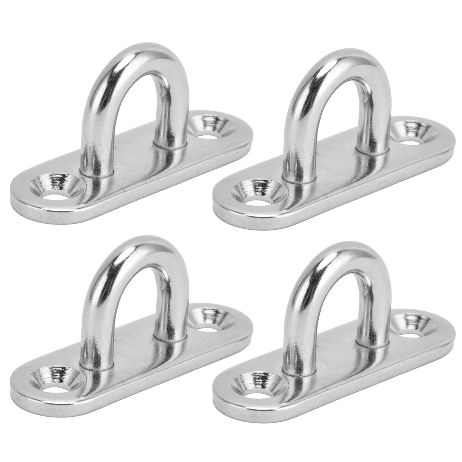 

4 шт. Овальные крючки Проушина 304 Нержавеющая сталь 5 мм Потолочная накладка Рым-пластина Метизы Скобы Петли