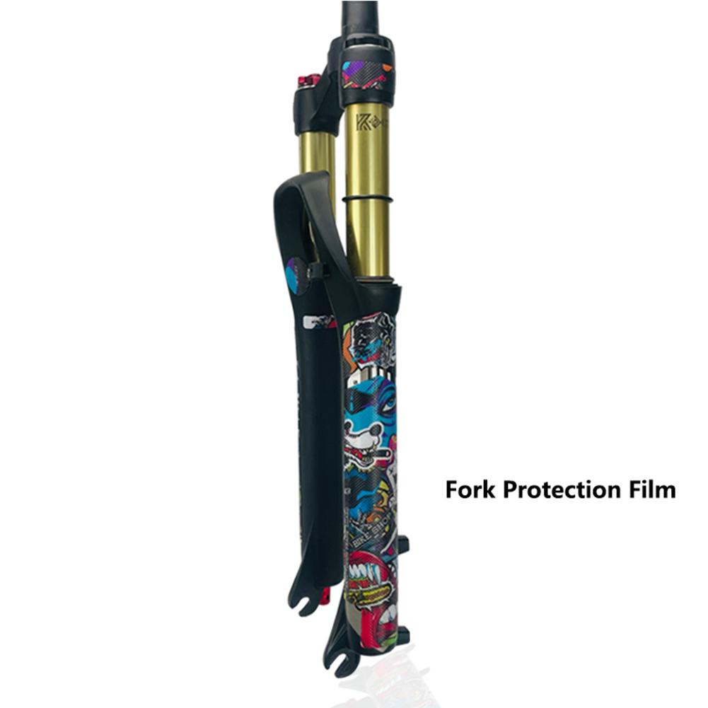 MTB Cykel Framgaffel Ram Skydd Klistermärken Repskyddande Återanvändbart Klistermärke