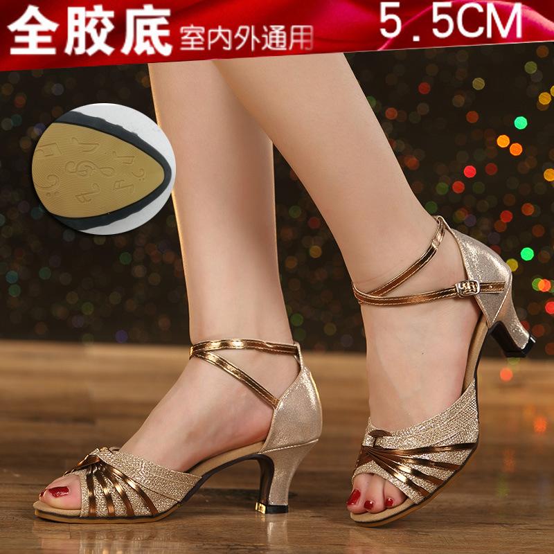 Women Latin Dance Shoes Modern Ballroom Salsa Practice Shoes Sandals Children/Kids/Girls Ladies Tango Dance Shoes High Quality