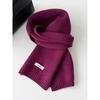 Versatile 100% Pure Wool Scarf Winter Warm Knit Neck Warmer Women