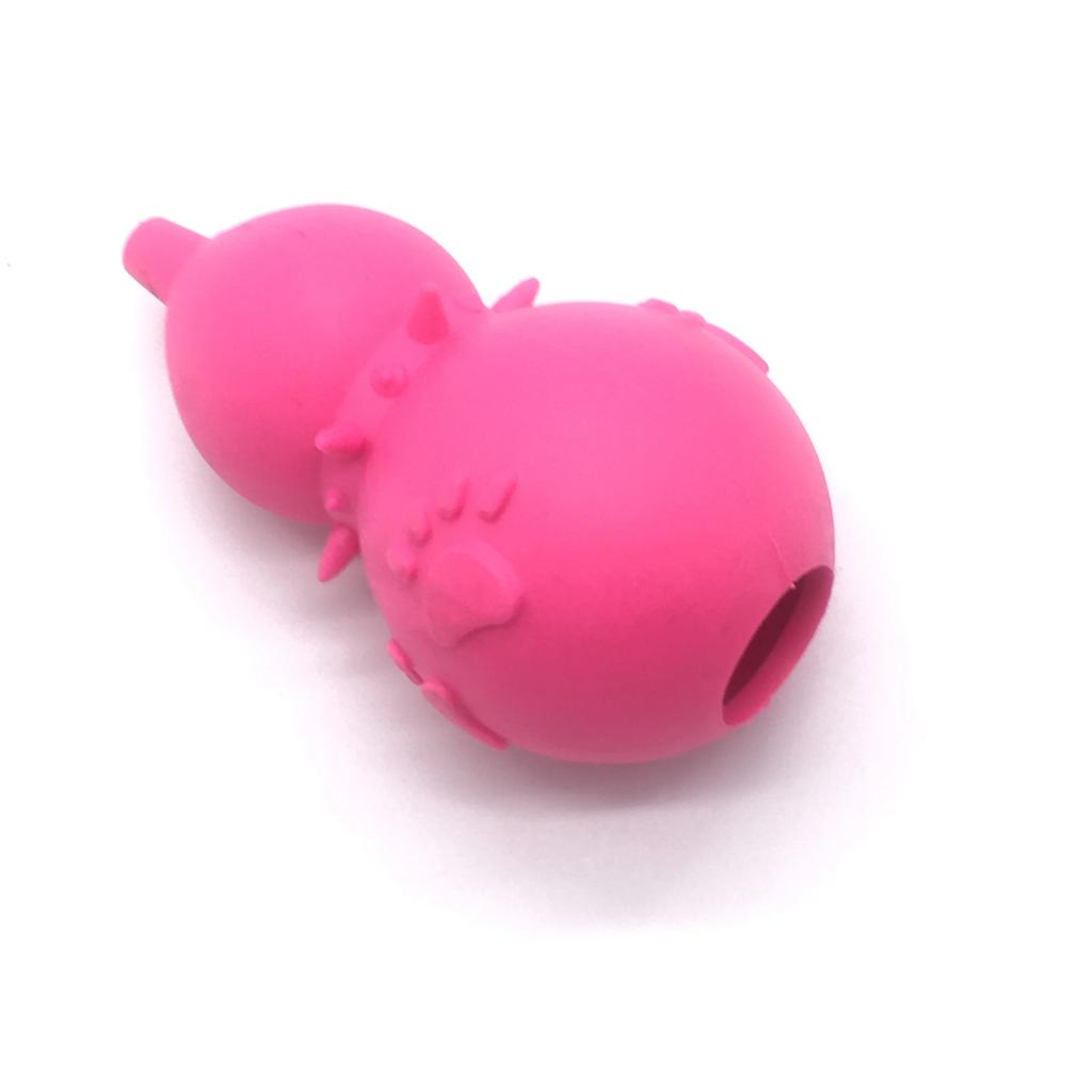 Dog Gourd Shape Leakage Food Ball Pet Interactive Training Chew Toy Durable TPR Molar Tooth Cleaning Toy
