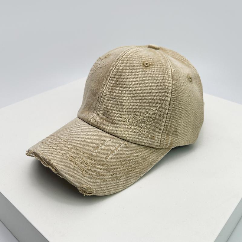 New Men Women Gradient American Vintaget Broken Baseball Hats Distress Sunshade Breathable Street Snapback Cap Versatile Fashion