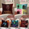 Game Vampire Survivors-S Pillow Case Anti-dustmite Pillowcase Invisible Zipper Silky Short Plush Sofa Cushion Cover