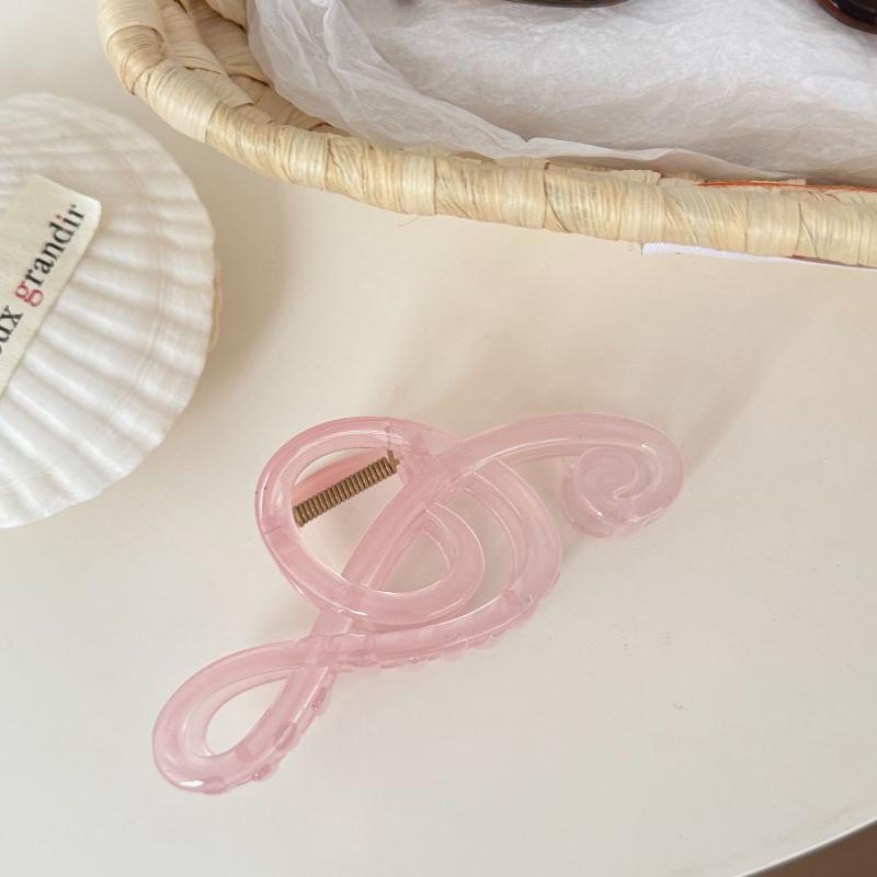 Sweet Musical Note Shape Hair Claw Clips Creative Minimalist Fashion Strong Hold Hair Clips for Women Bridesmaid Wedding Decor