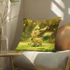 Pokemon Battle Collection Anime Plush Pillow Cover Soft Short Plush Cushion Cover For Sofa Bedroom Home Decor Gift