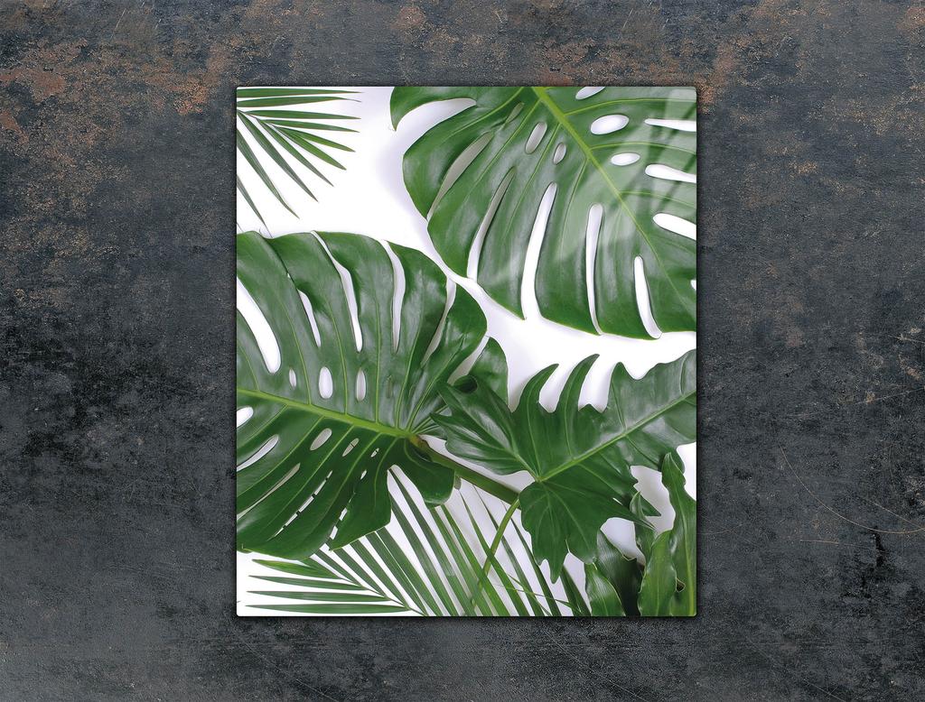 SZKLANA DESKA DO KROJENIA 45x52 MONSTERA