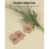 Uniclife 200 Pcs Price Tags with String Attached 1 Inch Writable Brown Kraft Paper Tags Hang Tag Price Display Labels for Pricing Clothing Jewelry