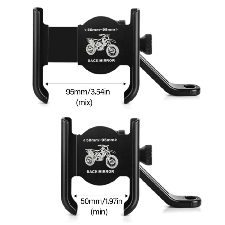 Support de pince de téléphone réglable en alliage d'aluminium pour motos et vélos électriques Assurant la stabilité et une communication claire