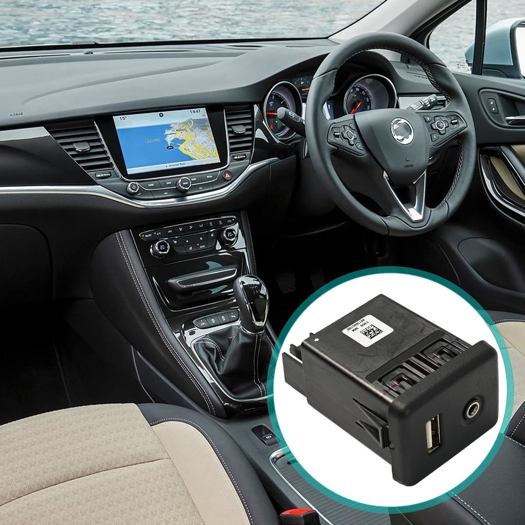 Pre Opel Vauxhall Insignia A MK7 Astra K GMC Chevrolet Buick Auto USB a AUX Nabíjací Port Modul Zásuvka Konektor Prepínač 13599456