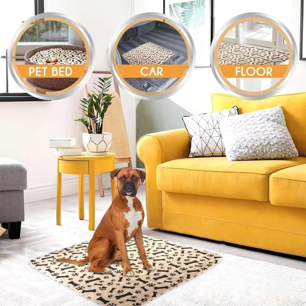 Reusable Pet Sleep Pad Waterproof Pet Bed Mat Portable Cat Diaper Mat  Pet Training