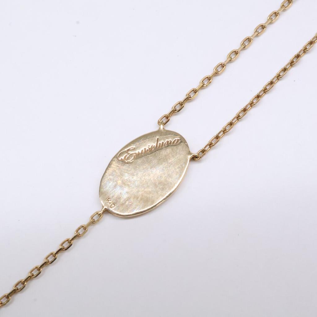 Enasoluna K10 Skinny Maria Medal Necklace Yellow GoldUsed