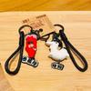 Taikool Cartoon Resin Dog Keychain Ideal For Friends Kids And Ones Loved
