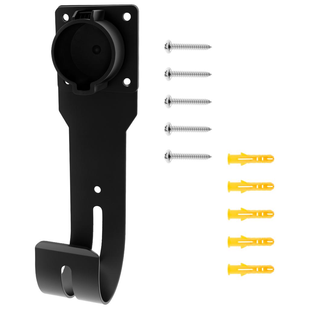 Držák nabíječky EV Nástěnný organizér kabelu nabíječky do auta Všestranný hladký držák nabíječky vozidla Hák pro většinu elektromobilů