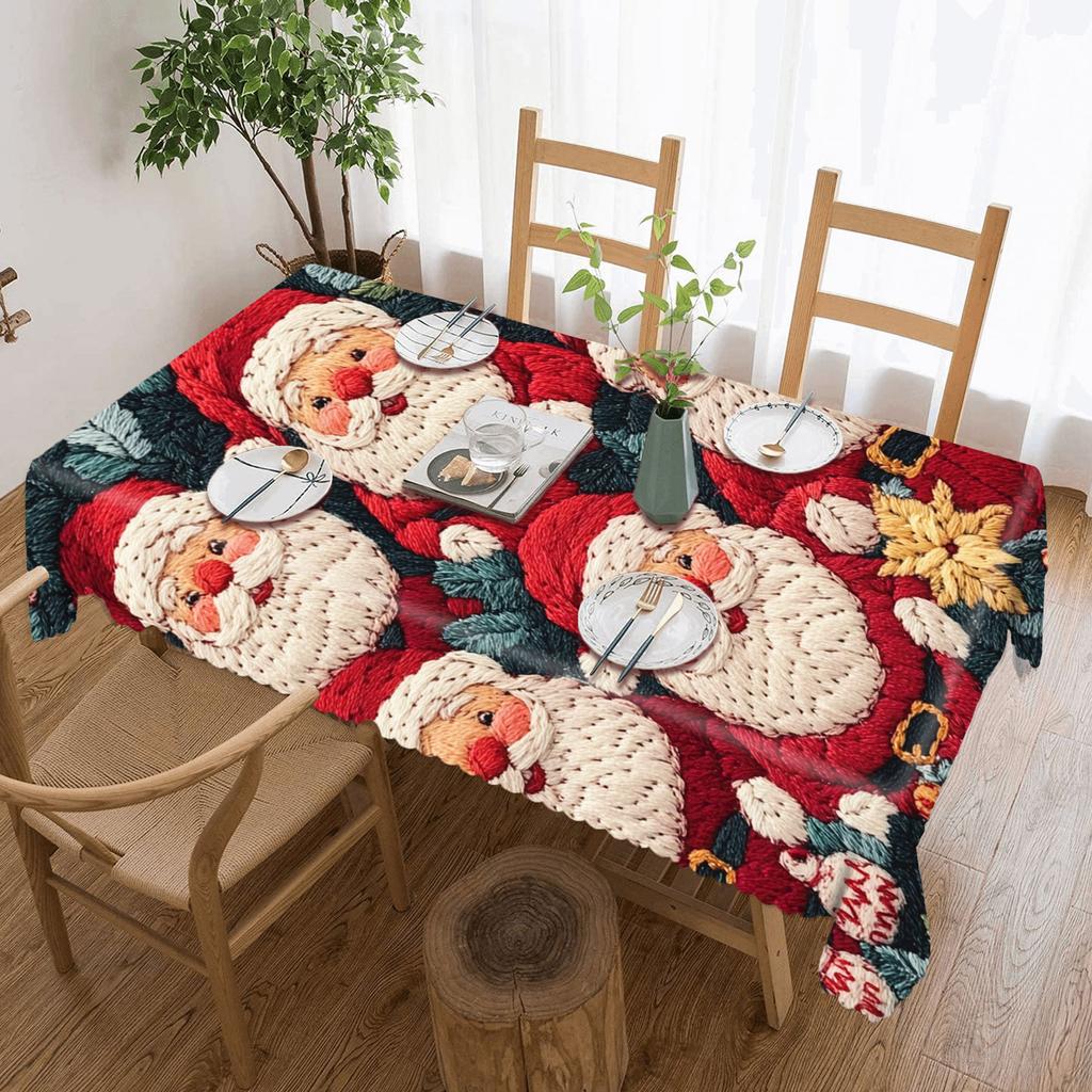 Christmas tablecloth rectangular lace tablecloth (lace)