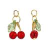 3D Cherry Fruit Pendant Charms for DIY Jewelry: Bracelets, Necklaces, Earrings