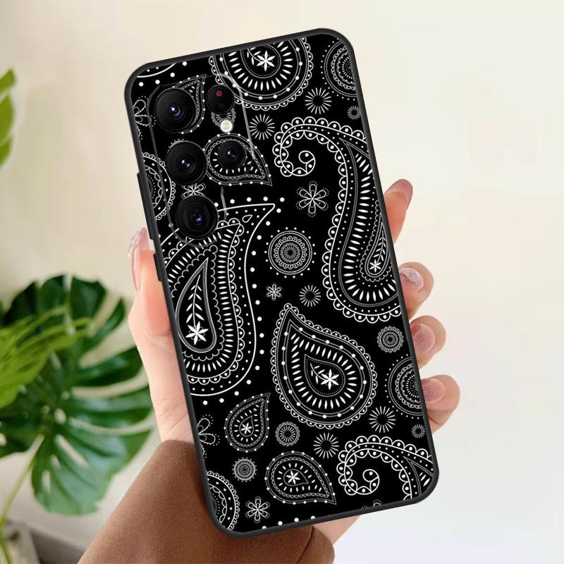 Paisley Pattern Soft Case For Samsung Galaxy S25 Ultra S21 S22 S23 S24 Plus S9 S10 S20 FE S24 FE Phone Cover