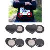 4 Pairs Race Bib Fastening Magnets Heart Shaped Design Secure Magnetic Grip Protects Clothing Running Must Have