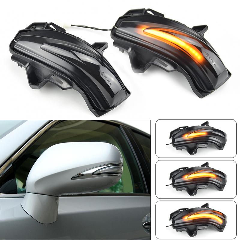 2pcs Dynamic Turn Signal LED Light Side Mirror Indicator Fit For Lexus IS250 250C 2010-2012 Fit For Lexus LS460L 2006-2008