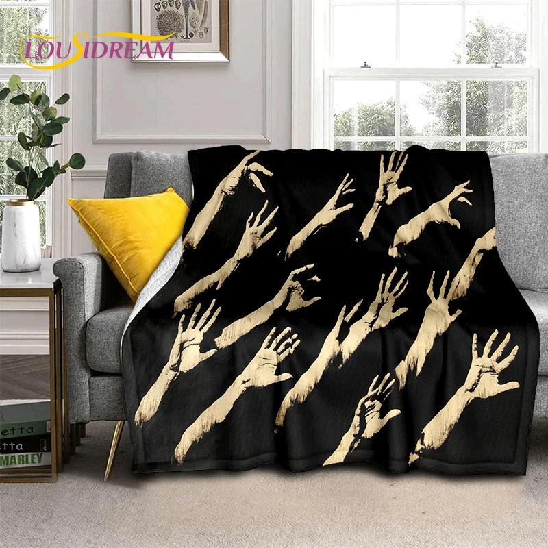 2025 New Gothic Horror Character Skull Ghost Spirit Soft Blanket,Soft Throw Blanket for Home Bedroom Bed Sofa Picnic Travel Gift