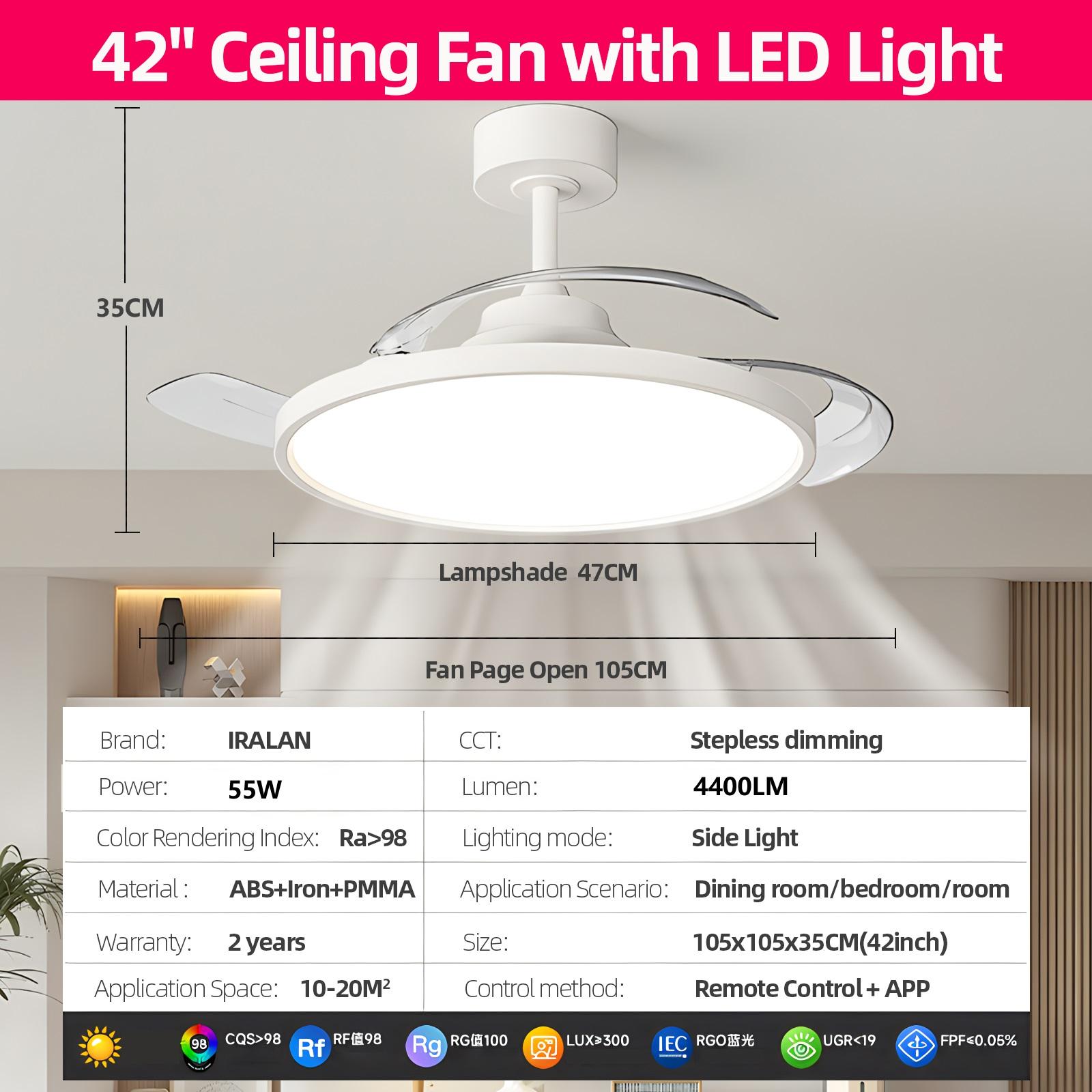 

Воздушные Невидимые Лопасти Выдвижная Потолочная Лампа-Вентилятор Лампа для Спальни Современная Обеденная Комната Скандинавский Светодиодный потолочный светильник вентилятор декор комнаты