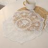 33/40/60cm Europe Retro Style Table Mat Beautiful Pattern Romantic Exquisite Embroidery Lace Coffee Cups Mat Vase Table Lamp Pad