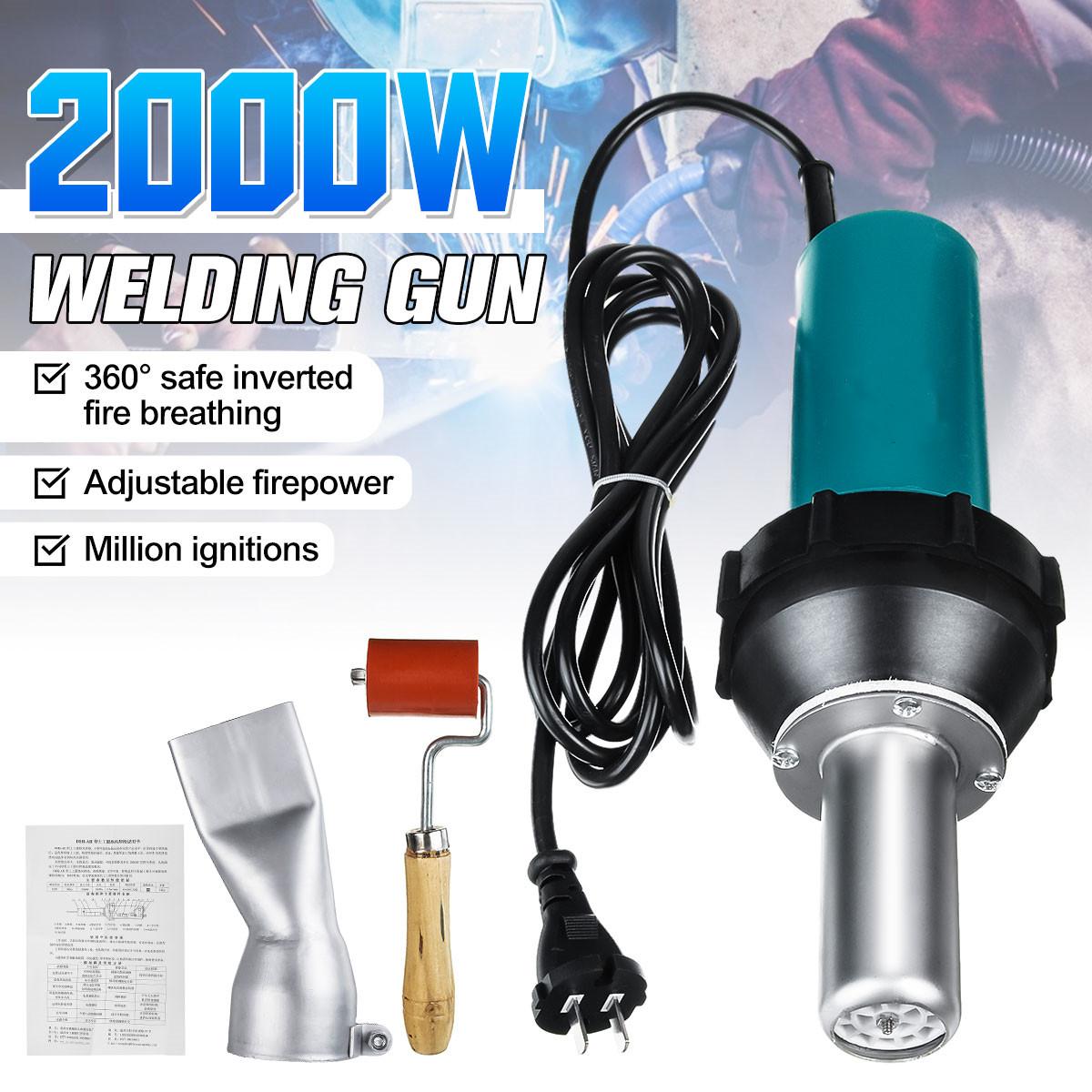 AC 220V 2000W 50/60Hz Torcia ad aria calda Pistola per saldatura in plastica Torce per saldatore + Naso tondo/piatto Prezzo all'ingrosso