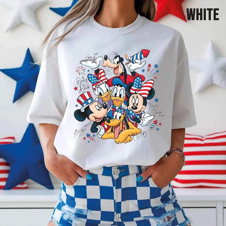 Mickey And Friends America Patriotic Anniversary Shirt 17762026 1 S