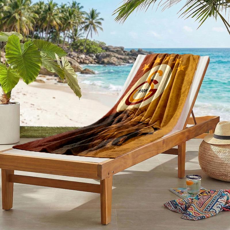Galatasaray Fashion Beach Towel: Ideal for Summer Adventures Soft, absorbent and quick drying suitable for swimming and bathing