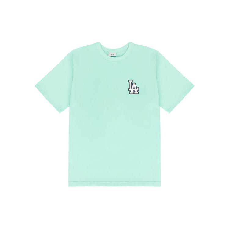 MLB Old Flower T Shirts Unisex Mint Green Crew Neck Moderate Straight Fit 3ATSM2023-07MTL S