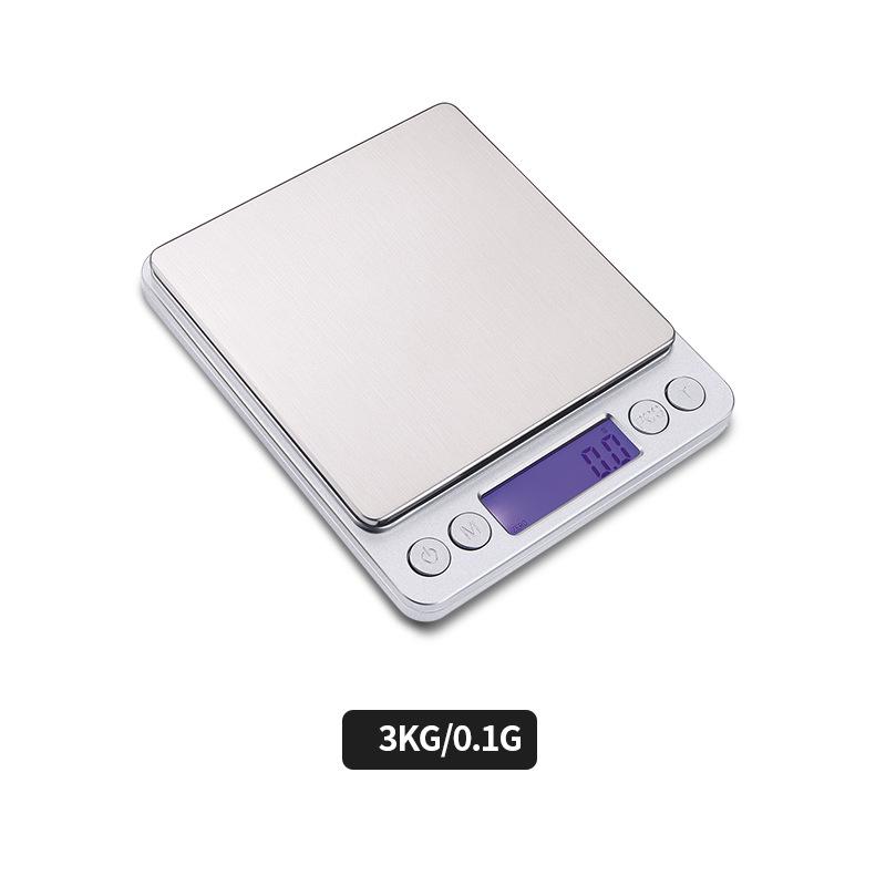 Rechargeable 3000G/0.1G Food Weighing Scale Digital Kitchen Scale Weight Grams Cooking Baking