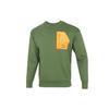Contrasting Colors Zipper Pocket Sports Round Neck Pullover Green Men's 535130-67