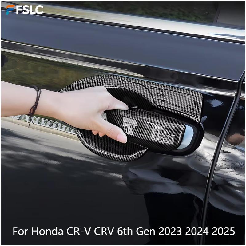 For Honda CR-V CRV 6th Gen -2025 Hybrid ABS Carbon Fiber Car Door Handle Bowl Cover Exterior Trim Decoration