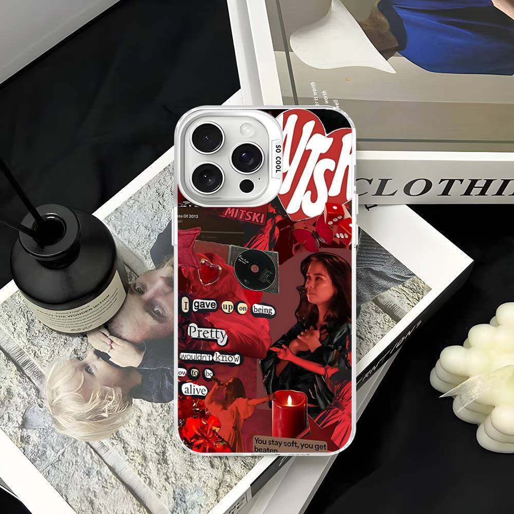 Singer M-Mitski Phone Case Color Silver Shell For IPhone 17 16 15 14 13 12 11 Pro Max Plus