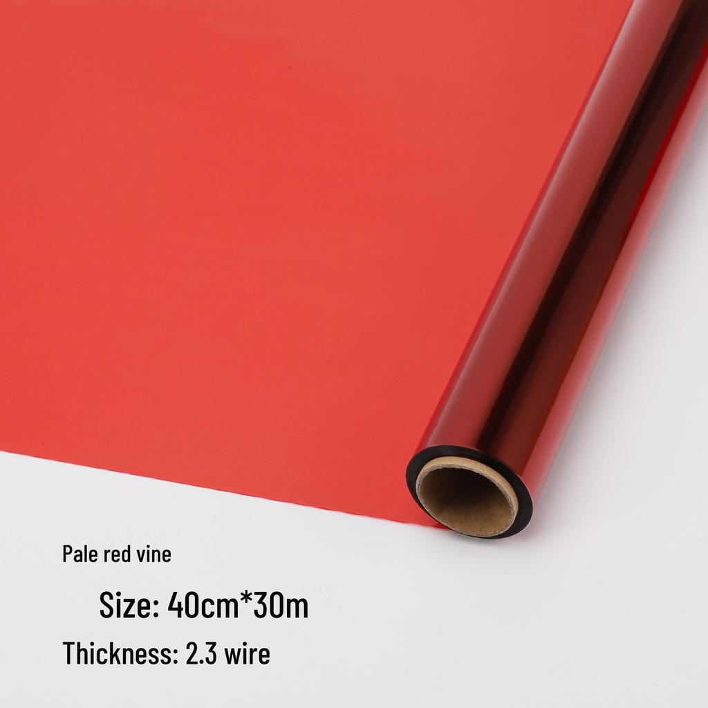 Waterproof Colored Glass Crystal Cellophane Roll for Flower Art and Packaging