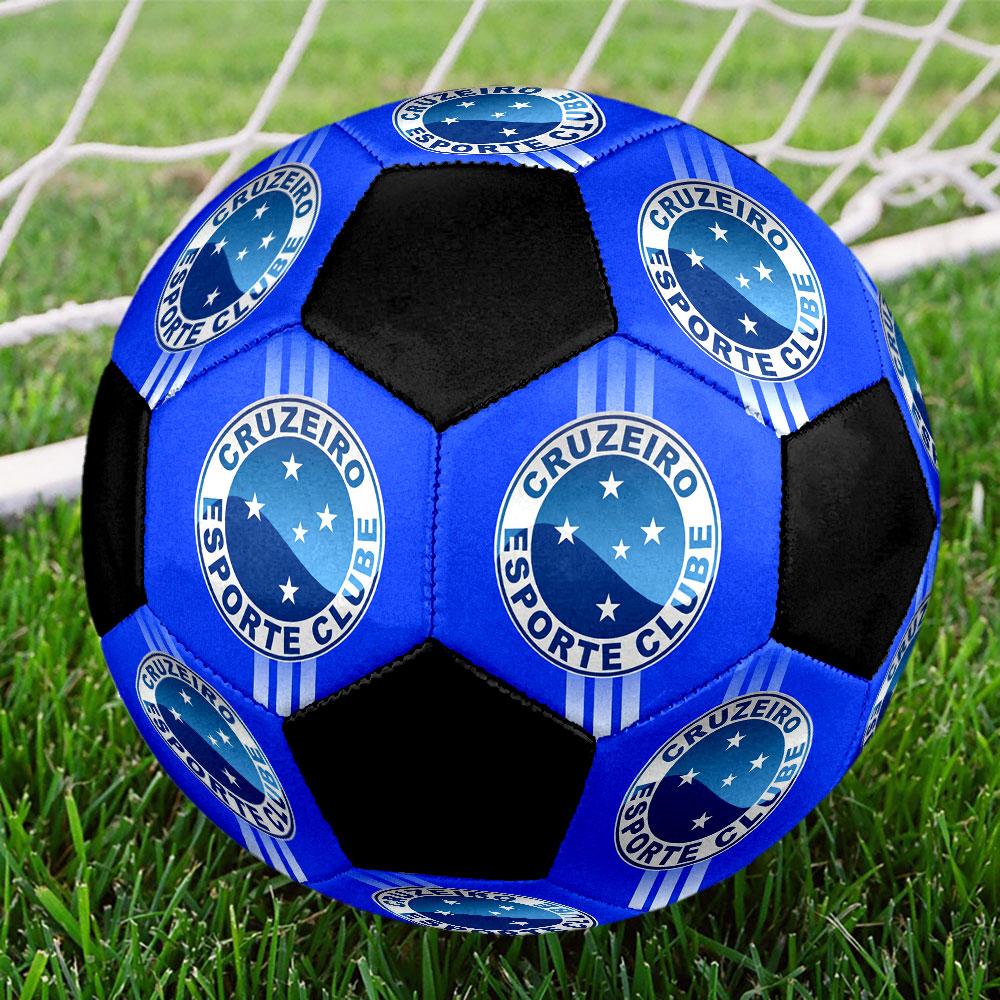 Cruzeiro Esporte Clube Soccer Ball Size 5 Colorful Machine Stitched PVC Competition Ready Durable High-Bounce