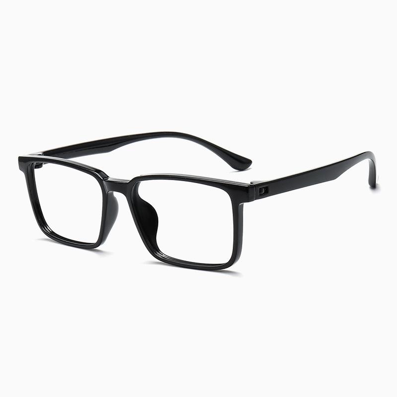54-17TR90 Screwless Eyeglass Frame Men's Ultra-light Rectangular Eyeglasses Trendy Myopia Anti-blue Light Reading Glasses