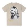 Sabrina Carpenter Retro 90s Style Vintage Poster Print Tshirt 2026 Summer New Unisex Women Luxury Cotton Oversize Tshirt Y2K