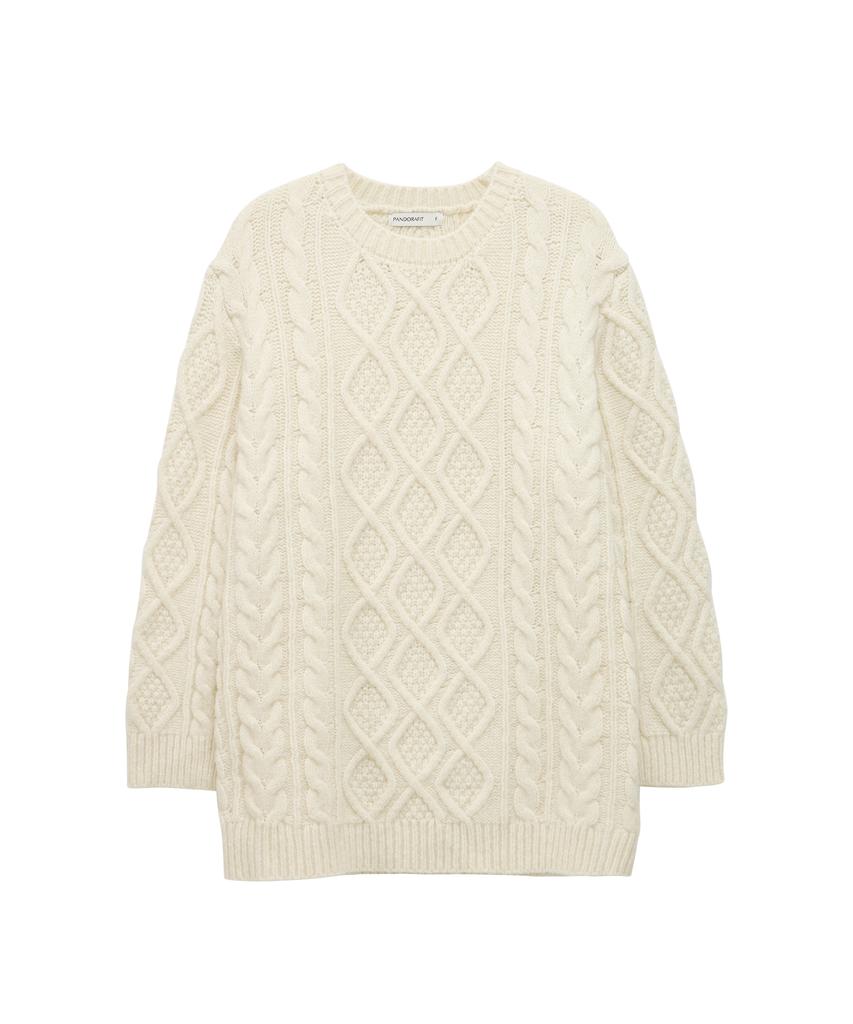 PANDORAFIT Long Twist Knit Ops (Ivory)